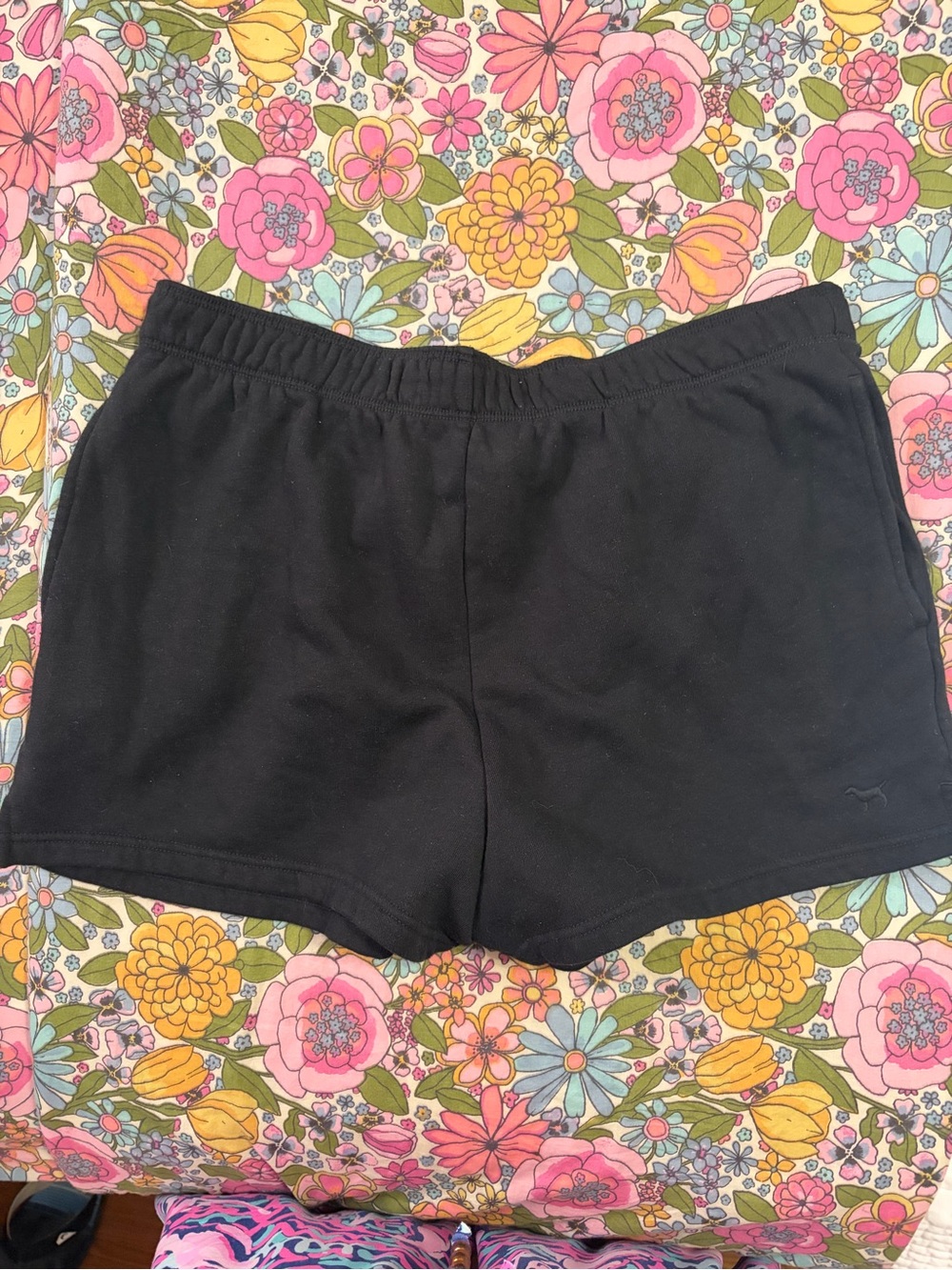 PINK Victoria's Secret Black Athletic Lounge Shorts